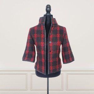 Le Chateau Polyester Patterned Jacket Blazer